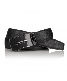 Pierre Cardin - elegancki pasek skórzany czarny 120cm (cintura 522 hy07)